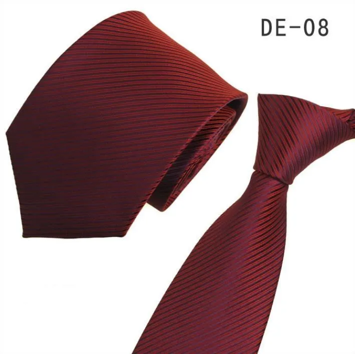 Досуг бизнес 8 см модные мужские галстуки карьера окрашенный жаккард галстук искусственный шелк тонкий галстук полосатый галстук Свадебная вечеринка