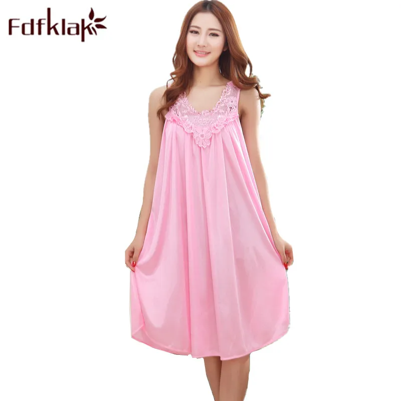 Fdfklak одежда для сна для беременных одежда для сна летние платья без рукавов для беременных женщин Ночная рубашка для беременных XXL F10