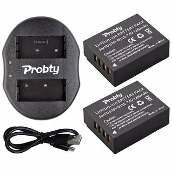 

2Pcs 1260mAh NP-W126 NP W126 Battery + Dual Charger for Fujifilm FinePix HS30EXR HS33EXR HS50EXR X-A1 X-E1 X-E2 X-M1 X-Pro1 X-T1