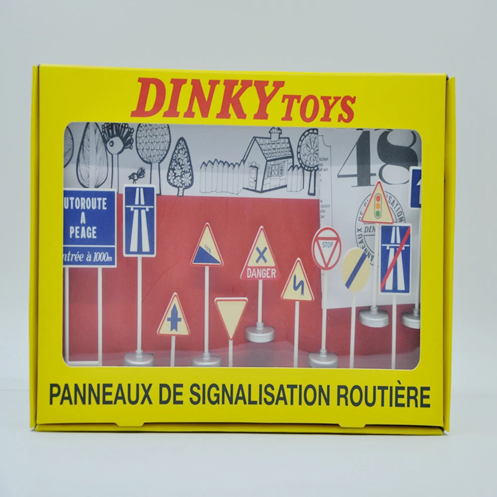 Antique Traffic signs model Atlas DINKY TOYS 1 43 ref 593 MARQUE DEPOSEE Classical miniature Cheastest