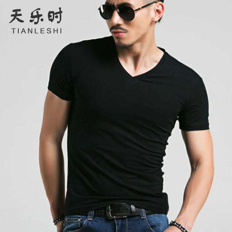 Lycra inner wear undershirt cotton short sleeved T shirt men's sports