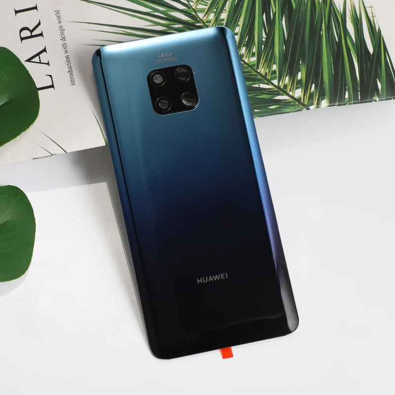 Mate 20Pro оригинальная задняя крышка для huawei mate 20 Pro Корпус стеклянная батарея смартфон дверь запасной чехол+ клей Carmera