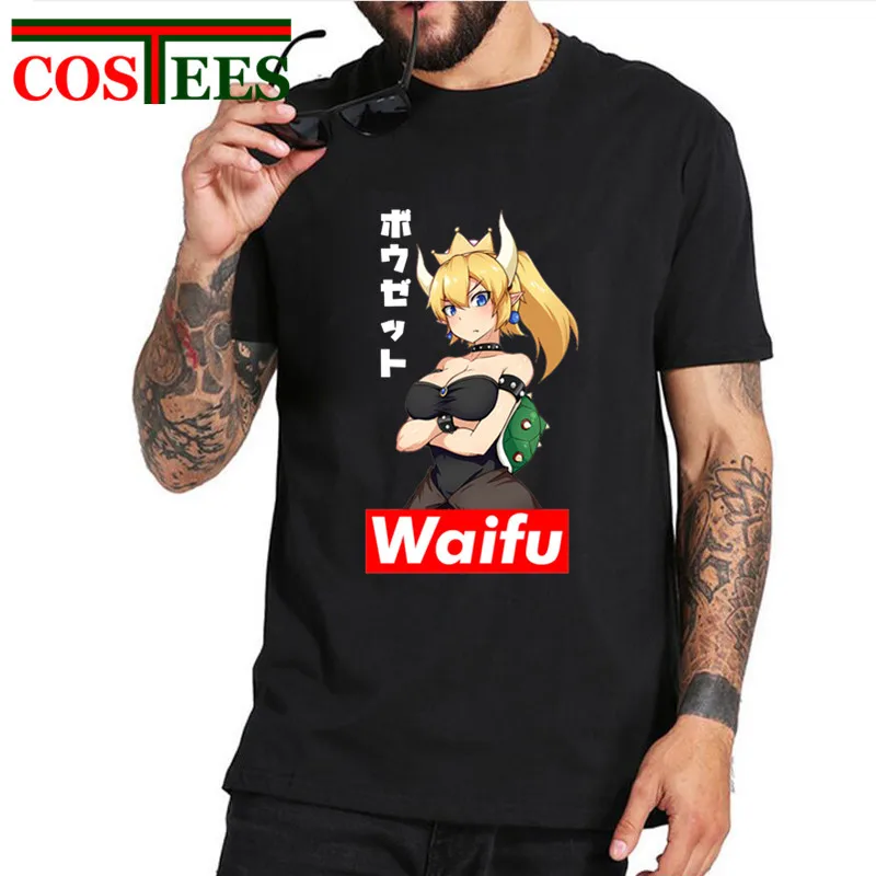 Мужская футболка Waifu с популярным художественным принтом сексуальная аниме Ahegao
