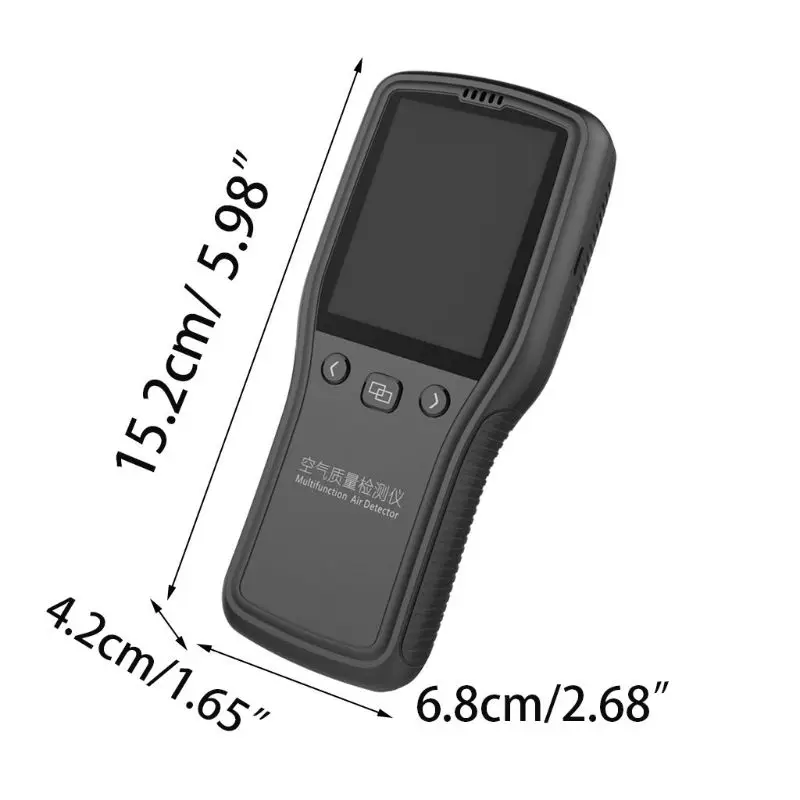 Online PM2.5 Detector Air Quality Monitor Digital Testing Appliance For Supervising Formaldehyde TVOC PM2.5 PM10 HCHO qiang