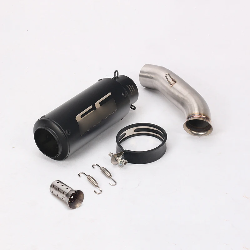 

Silp On Motorcycle Exhaust Tail Pipe Middle Link Pipe Stainless Steel Motor Exhaust Modified For KTM DUKE 125 250 390 2017-2018