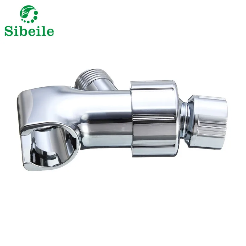SBLE 3 way Diverter Valve Water Separator Shower Tee Adapter Adjustable Shower Head Holder Valve Bathroom Accessories ABS