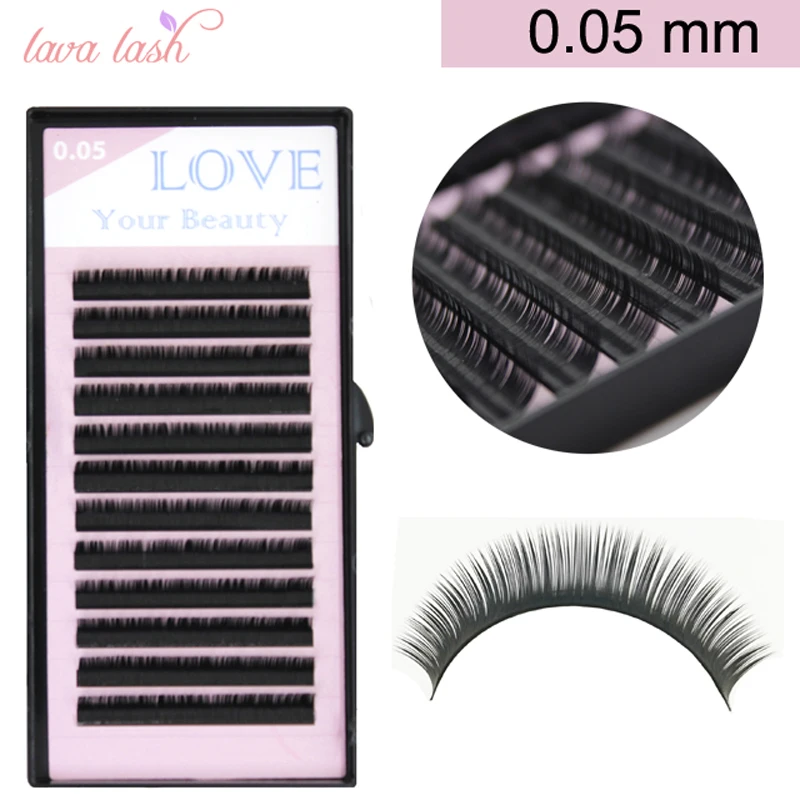 

Free shipping 0.05mm volume eyelash extensions mixed size 1 tray/lot false eyelashes faux mink eyelashes individual eyelashes