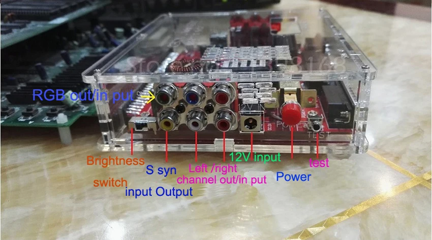 Высокая мощность JAMMA CBOX конвертер для Saturn DB15P Joypad SNK SS геймпад с SCART выход для любой JAMMA PCB IGS материнской платы