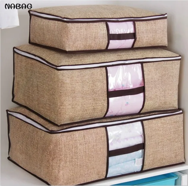 Nabag 1pc Non Woven Clothing Storage Bag Closet Organizer E Nabag 1pc Non Woven Clothing Storage Bag Closet Organizer E Saver Blanket Pillow Quilt