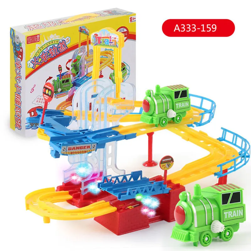 YUSHIXING Electric roll train track Toy Electric Rail Car Railway Toy