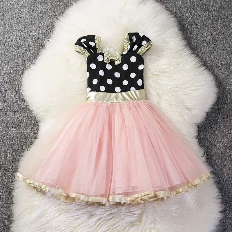 

Baby Girls Dresses 2019 Summer Baby Clothes For Girls Infant Ball Gown Tutu Dress Bow Vestido Minnie Size 12M 18M 24M 3 4 Years