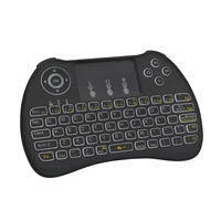 Mini Wireless Keyboard Backlight Backlit Touchpad 2.4G Air Mouse USB Remote Control for Android TV box Notebook PC for Orange pi