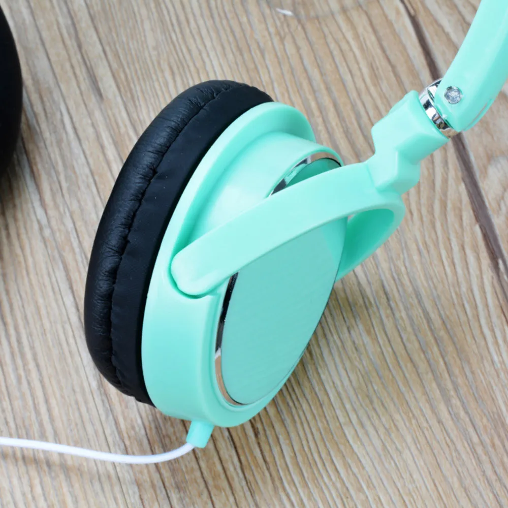 

3.5MM Wired Connector Wire Headphones On Ear Foldable Stereo Headset For Earphon 8.30