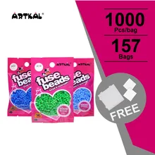 157 цветов бисер artkal мини A-2.6mm эксклюзивный мягкий EVA ручной работы Perler дизайн