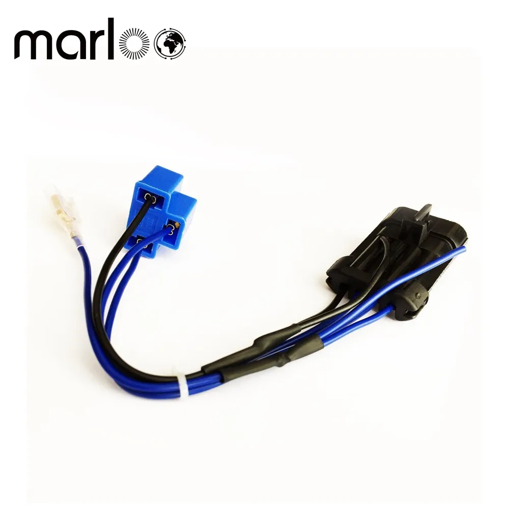 

Marloo Motorcycle Accessories 7 inch LED Headlight Wire Harness Adapter 4Pins