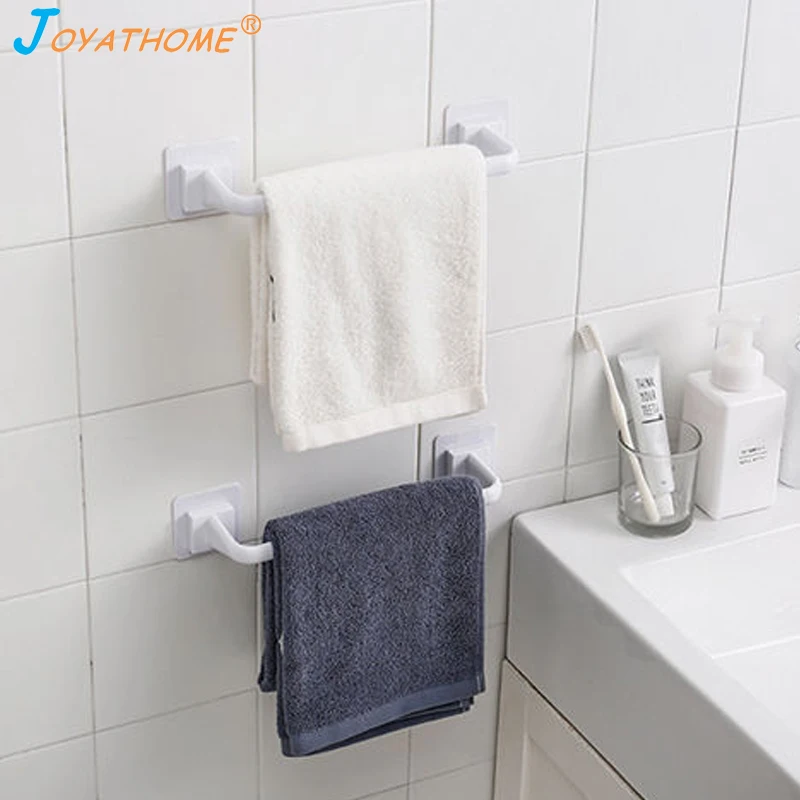 Joyathome 3M Self Adhesive Plastic Towel Bar No Wall Mount Towel Bar