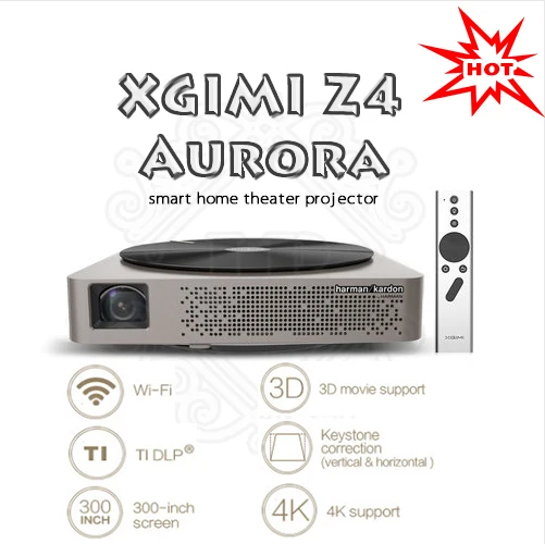 2016 Best xgimi Z4 aurora smart home theatre wifi projectors full hd led DLP support 1080P 3d Tv cinema for maltimedia projector