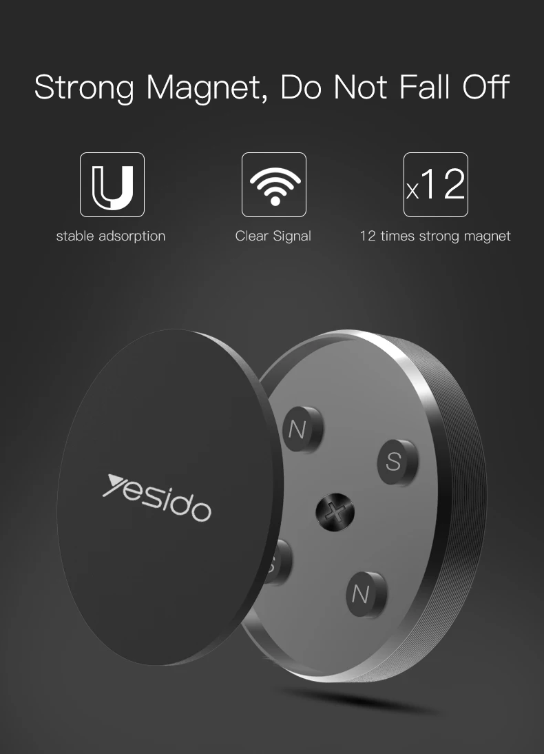 Metal Plate Magnetic Car Phone Holder Stand (3)
