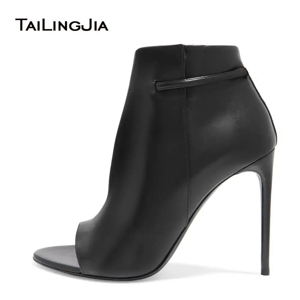 open toe booties fall 2019