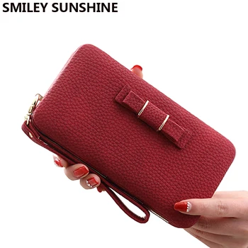 

Vintage Long Brand Women Wallets Clutch Phone Bag Ladies Coin Purses Female Wallets Card Wristlet Big Women Wallets and Purses