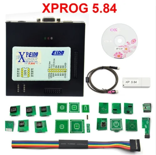 Новый xprog 6 26 XPELDB XPROG M V6.12 V5.86 V5.84 V5.74 V5.55 Box Авто ECU чип тюнинг программатор черный