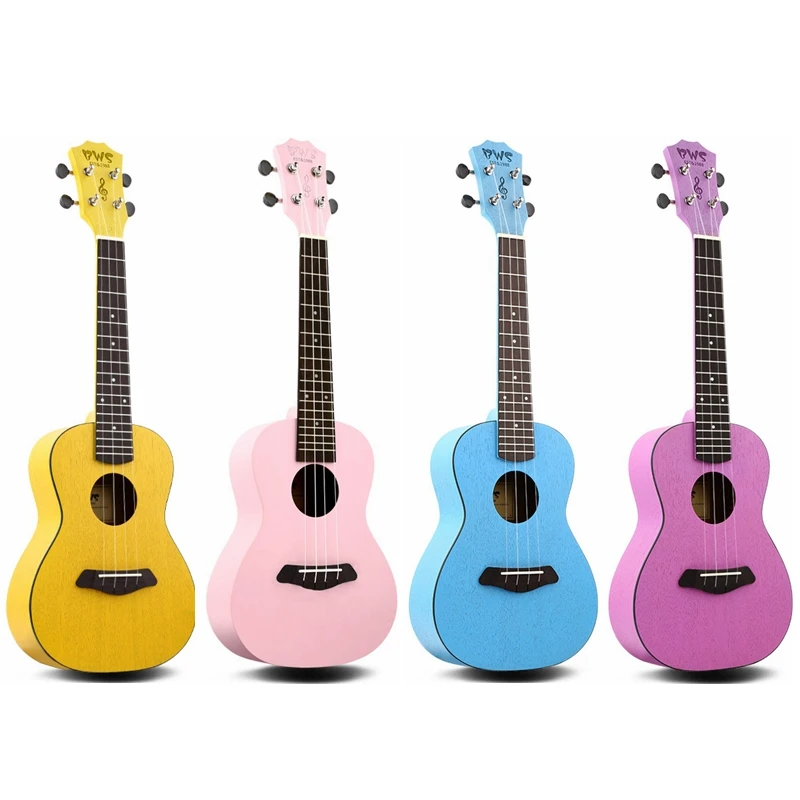 

23 Inch Concert Ukulele Mahogany 18 Fret Colorful Hawaii Four Strings Guitar Ukeleles 4 Colors Optional