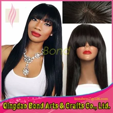 NEW Hand Tied High Quality Virgin Brazilian Straight Full Lace Wigs Glueless Silky Straight Full Lace Human Hair Wigs