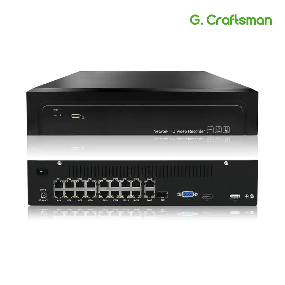 16ch POE NVR 4K 5MP H.265 Up to 32ch 