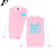 LUCKYFRIDAYF Sword Art Online Jacket Fashion Print Sweatshirt Oversize Coat Plus Size Autumn Grils Baseball Jacket Streetwear