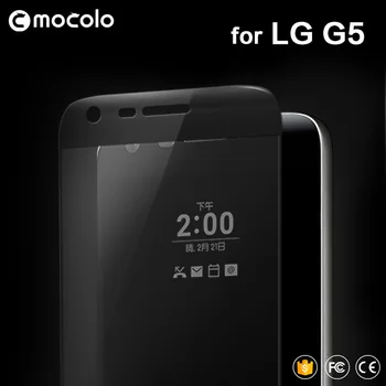 

Mocolo 3D Curved Tempered Glass film 0.26mm Full Screen Cover 9H Hard Screen Protector Tempered Glass film For LG G5 H850