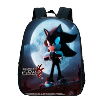 

Cute Sonic Preschool Backpack Beautiful Printing Pattern Kids Kindergarten Rucksack Back to Primary School Gift Mochila