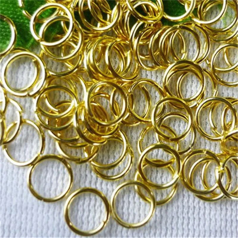 

1000pcs 6mm gold plated metal jump rings