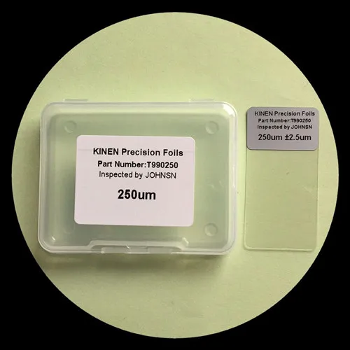 Coating thickness gauge standard sheet 250um thickness gauge test piece