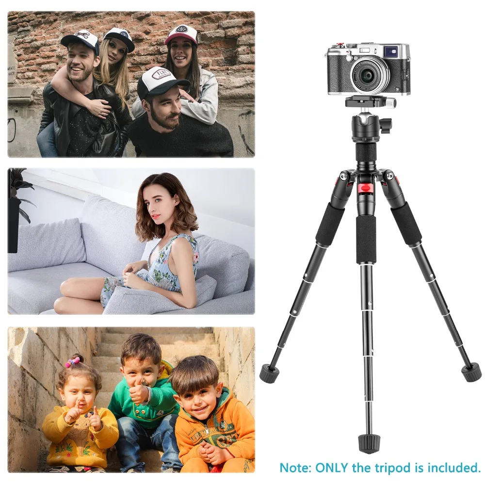 Mini Tripod for Camera with 360° Ball Head Aluminum Alloy 20"/ 50cm 1/4" Arca Ty