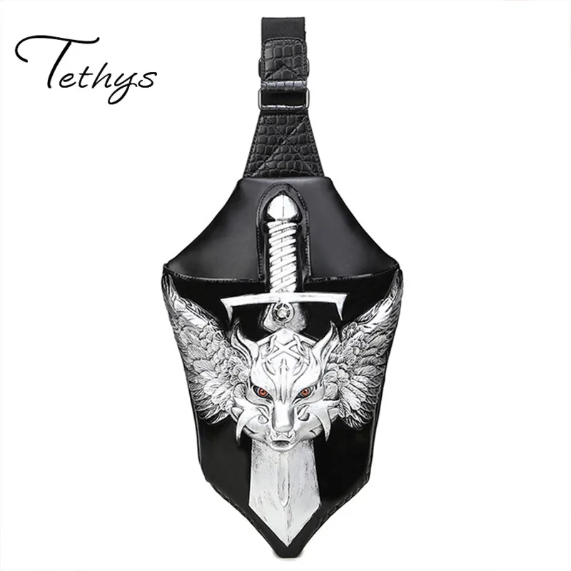 

2017 Famous brand men Messenger bag influx of male models chest High quality Dragon High quality chest bags