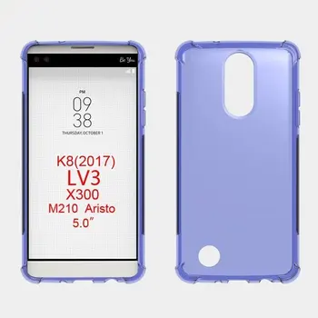 

100pcs/lot gligle Alpha A Texture Soft TPU Silicon Skin Case for LG K8 2017/LV3 Case Protective Cover Shell