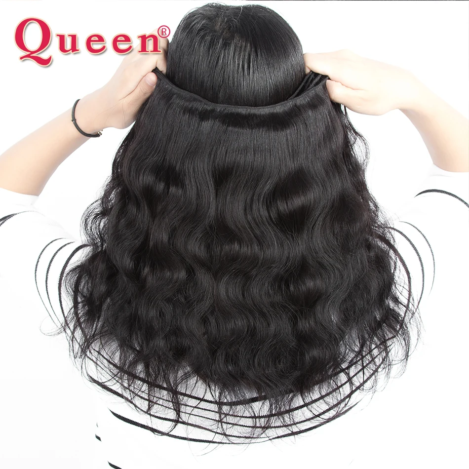 Queen Hair 3 Bundles With 360 Closure Brazilian Body Wave Hair Bundles With 360 Frontal Closure Remy Natural Black Hair Queen Hair 3 Bundles With 360 Closure Brazilian Body Wave Hair Bundles With 360 Frontal Closure Remy Natural Black Hair