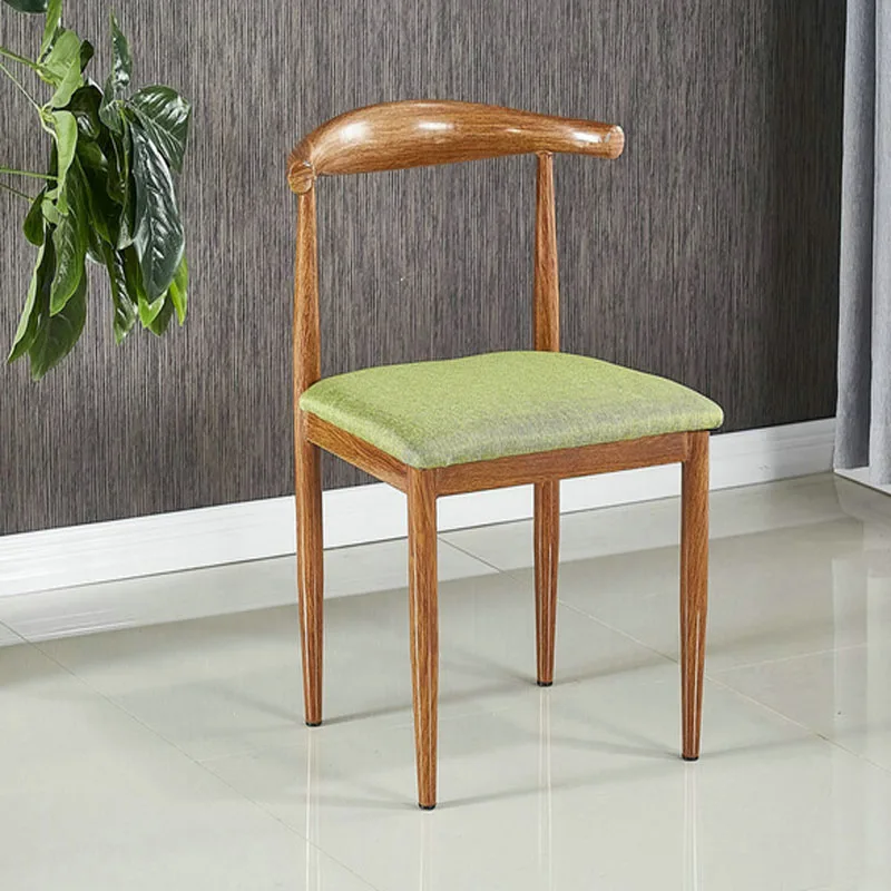 

Imitation wood retro wood grain horn chair