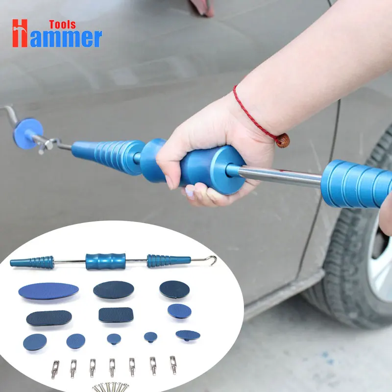 

Dent Removal Paintless Dent Repair Tools Dent Puller Slide Hammer Puller Tabs Hand Tools Kit