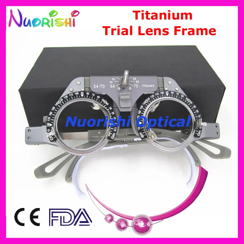 

XD22 New Titanium Optical Optometry Ophthalmic Trial Lens Frame Light Weight 52g Onlly Lowest Shipping Costs