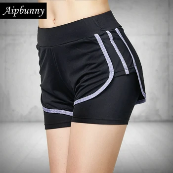 

Aipbunny 2019 Lulu Sports Jersey Women Gym Outdoor Running Shorts jogging Workout Exercise Fitness Female Short large size XXXL