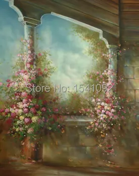 

Thin fabric cloth Printed photography background oil painting backdrop Customize vinyl photography backdrops CM2227