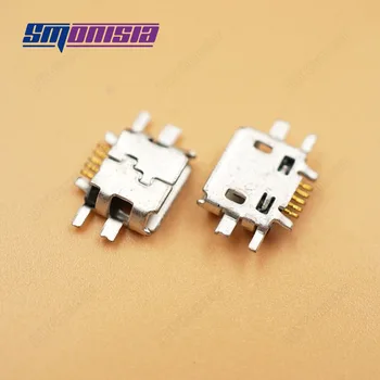 

Smonisia 100pcs 100% New Micro USB Connector Micro usb Charging Port For Nokia N97 N8 E52 6270 Replacement usb Socket