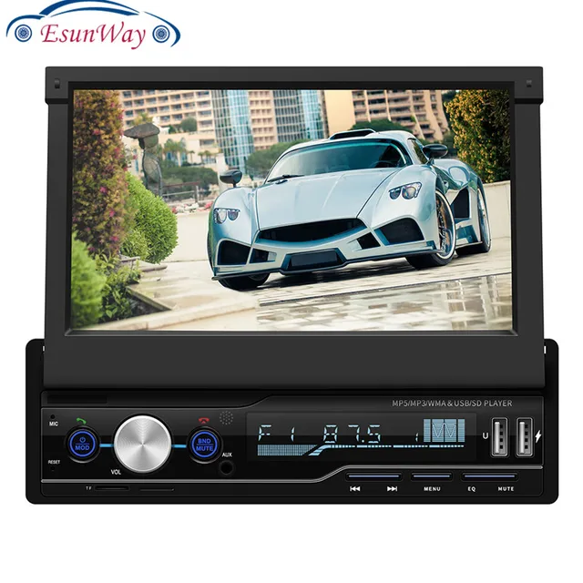 $106 T100G  Multimedia 7 Inch Car FM Radio Audio Player MP5 Support AUX Bluetooth RDS Function HD Capacitive Screen