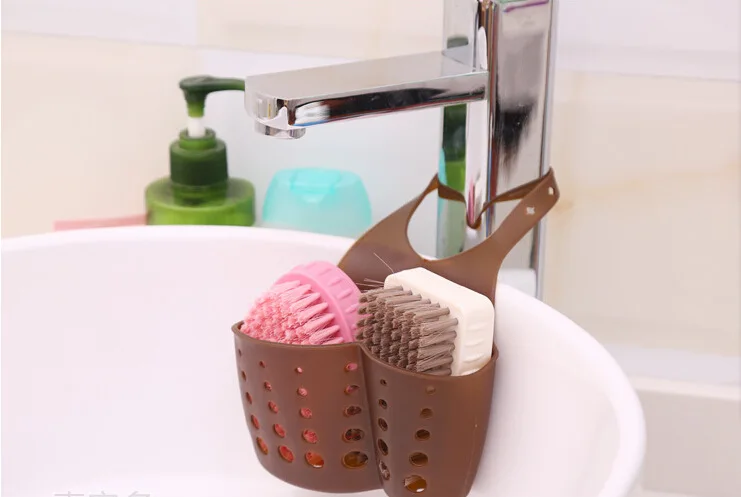 

1PCS Bathroom Kitchen Gadgets tableware Soap Hanging Shelving water Faucet laundry basket Sink rack storage basket