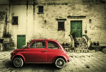 

Laeacco Grunge Wall Old Fashion Car Scenery Photography Backdrops Vinyl Photo Backdrop Custom Backgrounds Props For Photo Studio