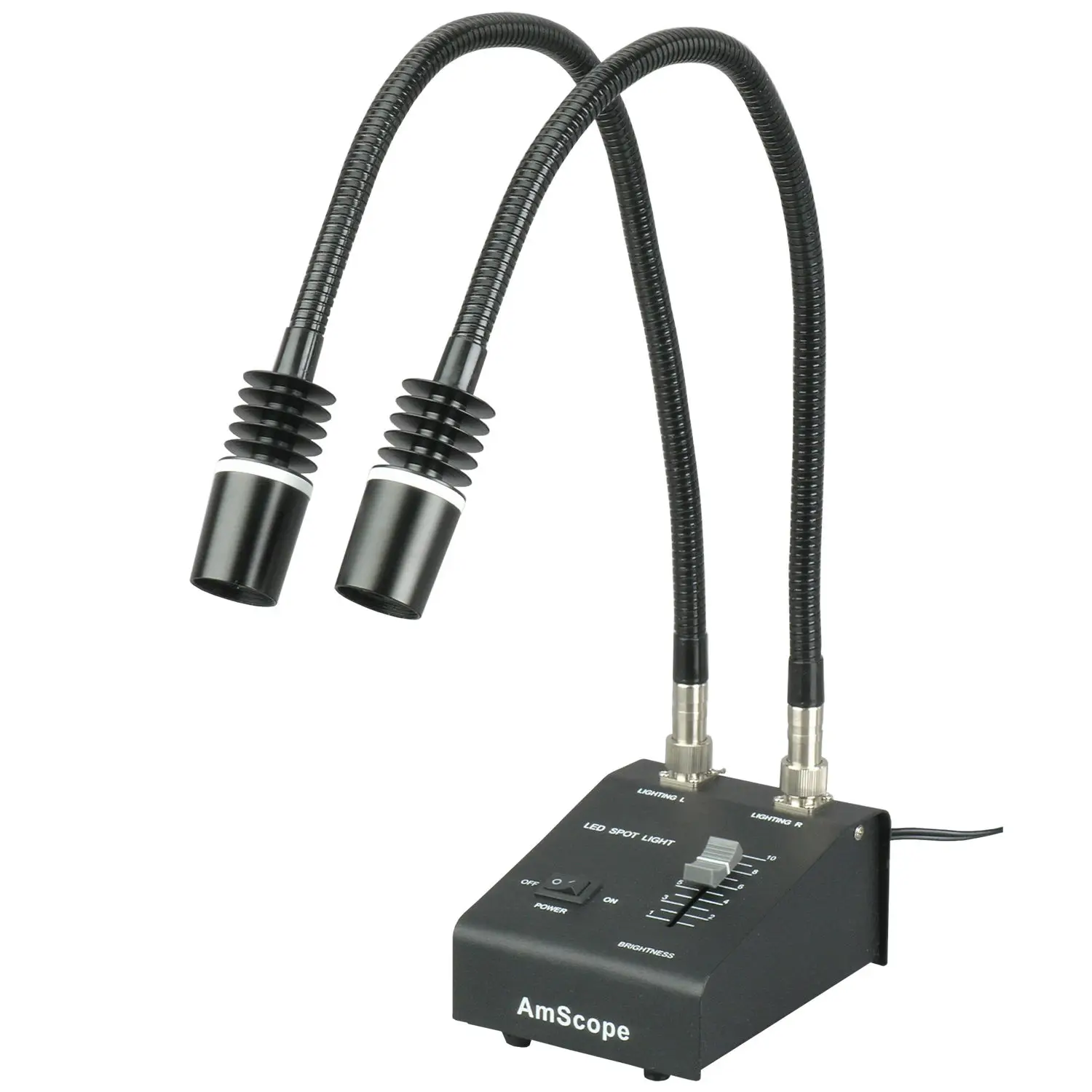 

AmScope Powerful 6 Watt LED Dual Goose-neck Illuminator LED-6W