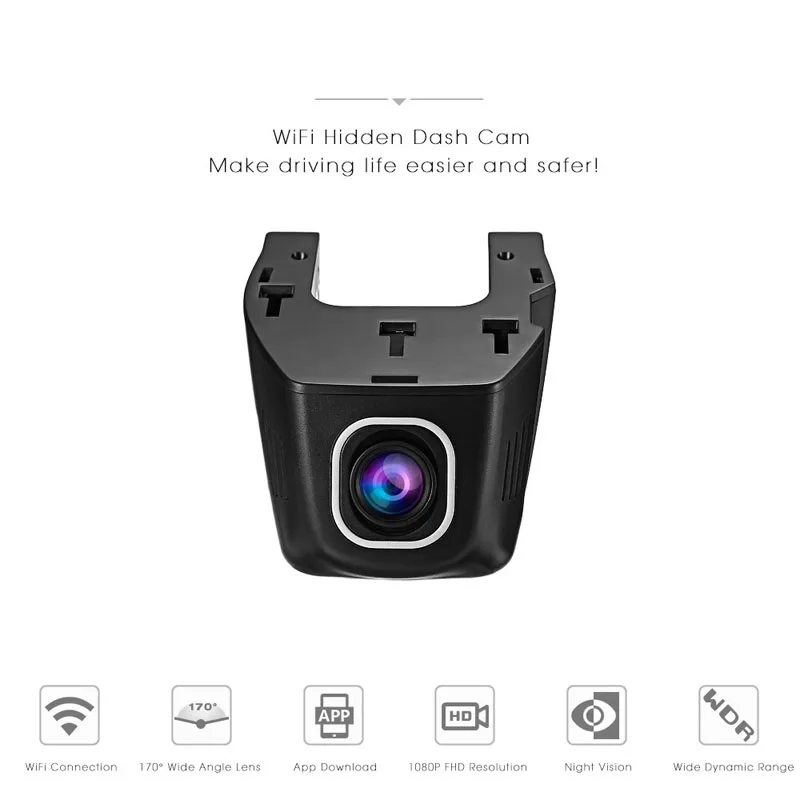 Автомобильный dvr регистраторы тире камера в автомобильная видеокамера Full HD Wi Fi 1920x1080 P Dashcam для автомобиля ночное видение Drive регистраторы