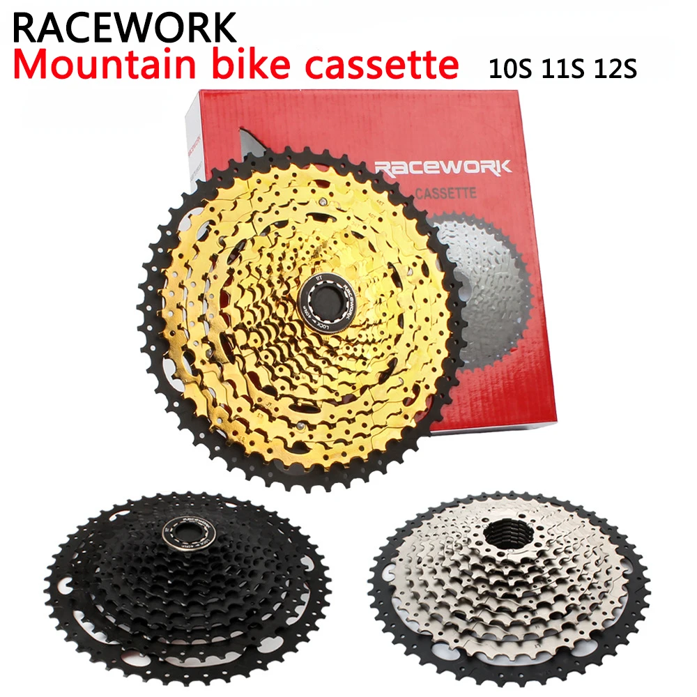 RACEWORK 10/11/12 скоростная кассета 11-42 т 11-46T 11-50 т 11-52 т горный велосипед MTB велосипед Кассетный Маховик для Shimano Sram