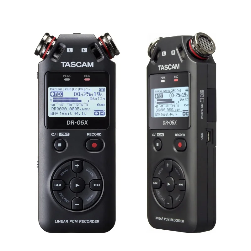 TASCAM DR05X DR-05X Портативный цифровой диктофон Запись интервью MP3 HD шумоподавление запись ручка USB аудио интерфейс